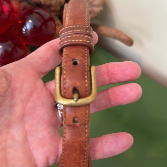 Coach tan cowhide leather and solid brass buckle made in USA 🇺🇸 - Picture 2 of 7